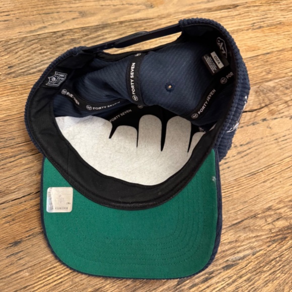 Dallas Cowboys '47 Golden Age Relaxed Corduroy Hitch Adjustable Hat -Navy PREOWN - Picture 4 of 4